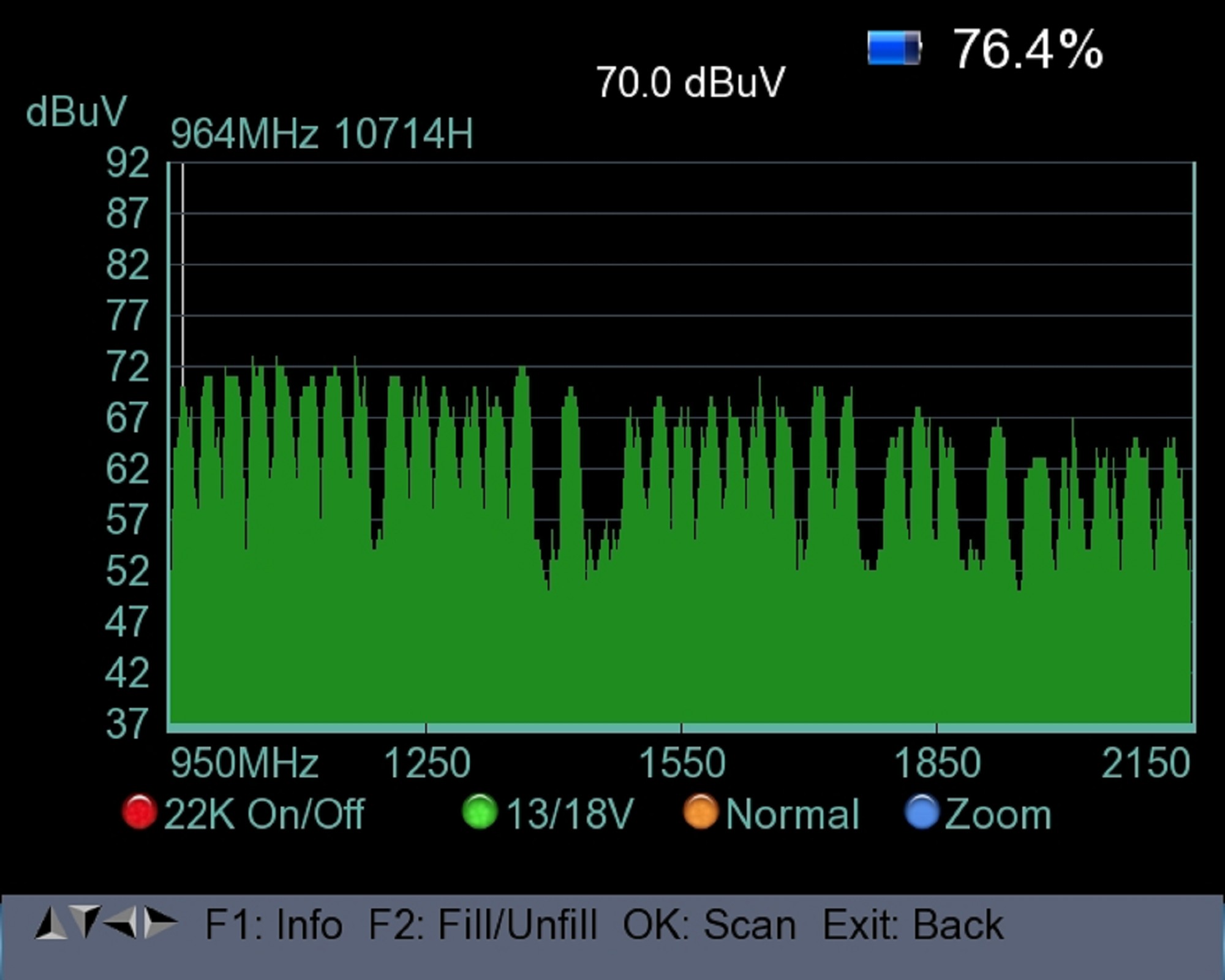 «PeakTech® P 9020 A» Medidor DVB-C/S2/T2, Display 7" Codec H.265 WiFi